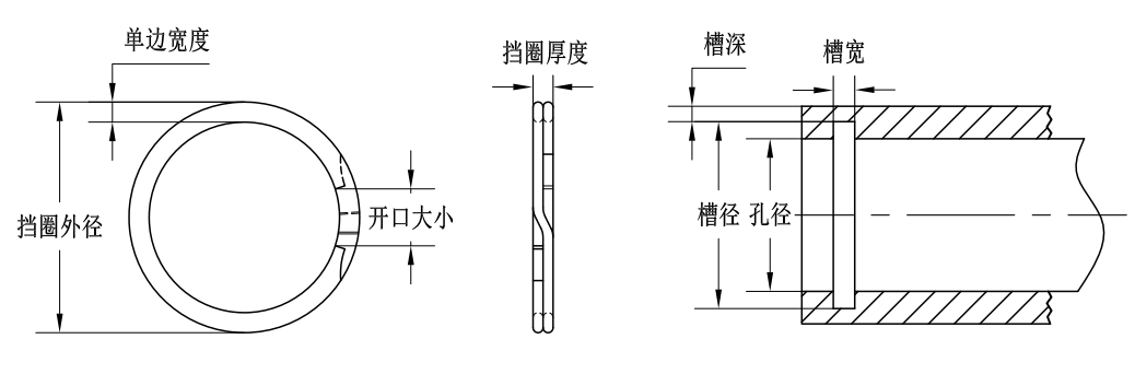 WK-218孔用雙層螺旋擋圈